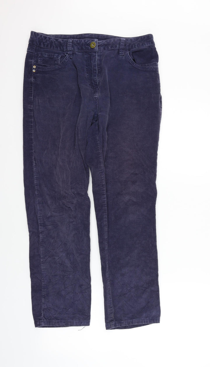 DASH Womens Blue Trousers Size 10 L26 in