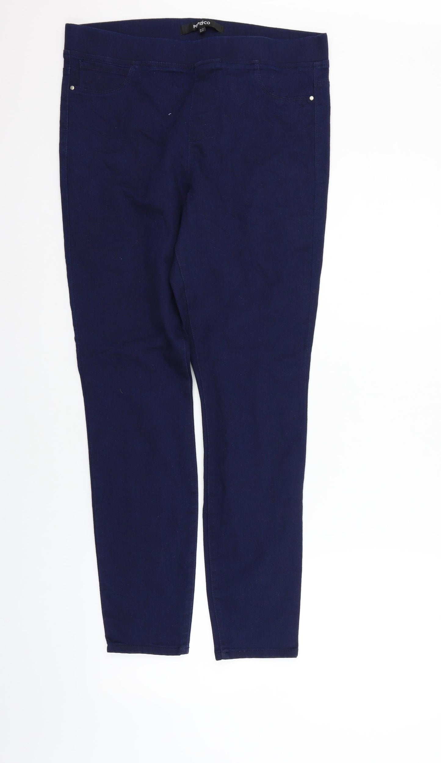 PEP&CO Womens Blue   Trousers  Size 14 L26 in