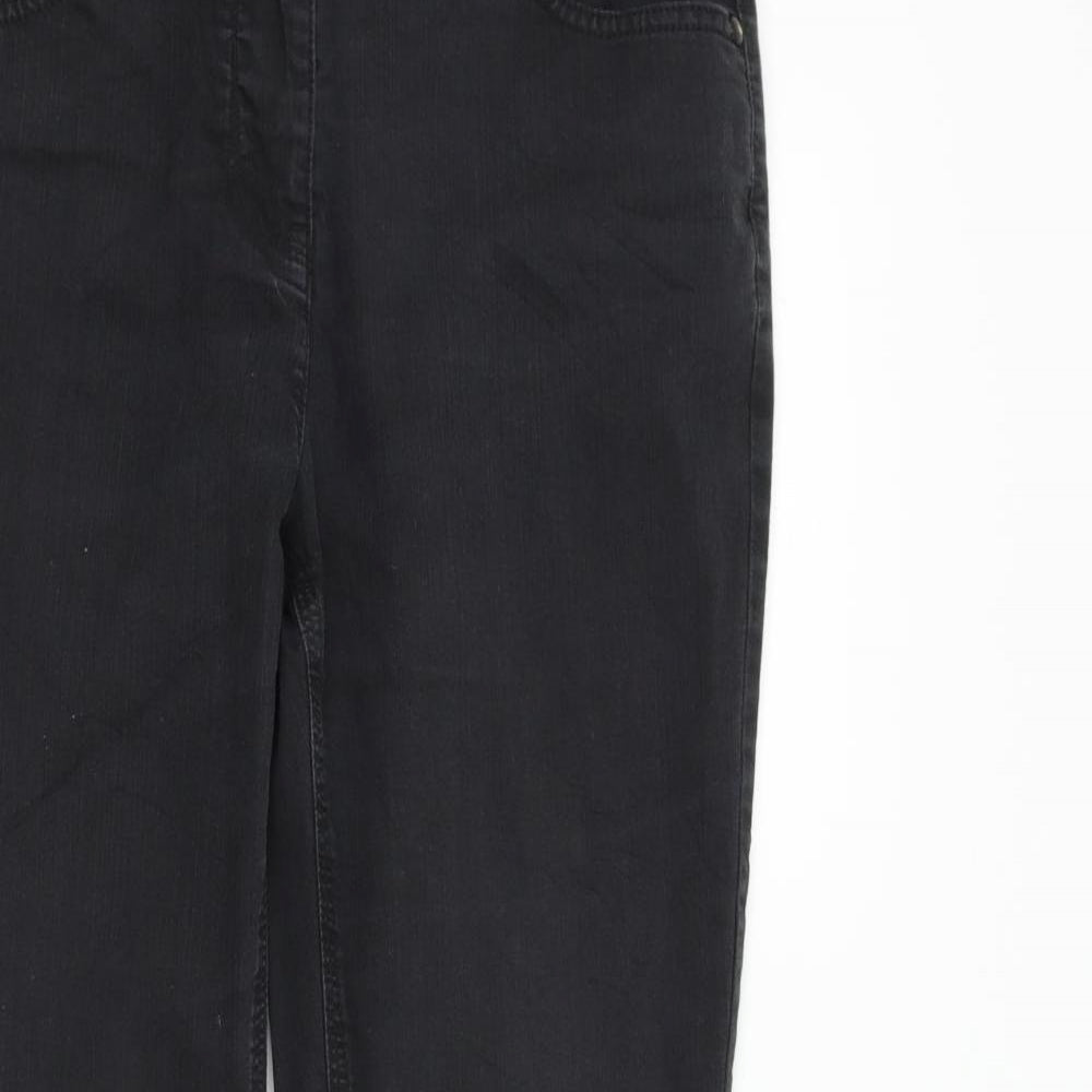 Per Una Womens Black   Straight Jeans Size 12 L28 in