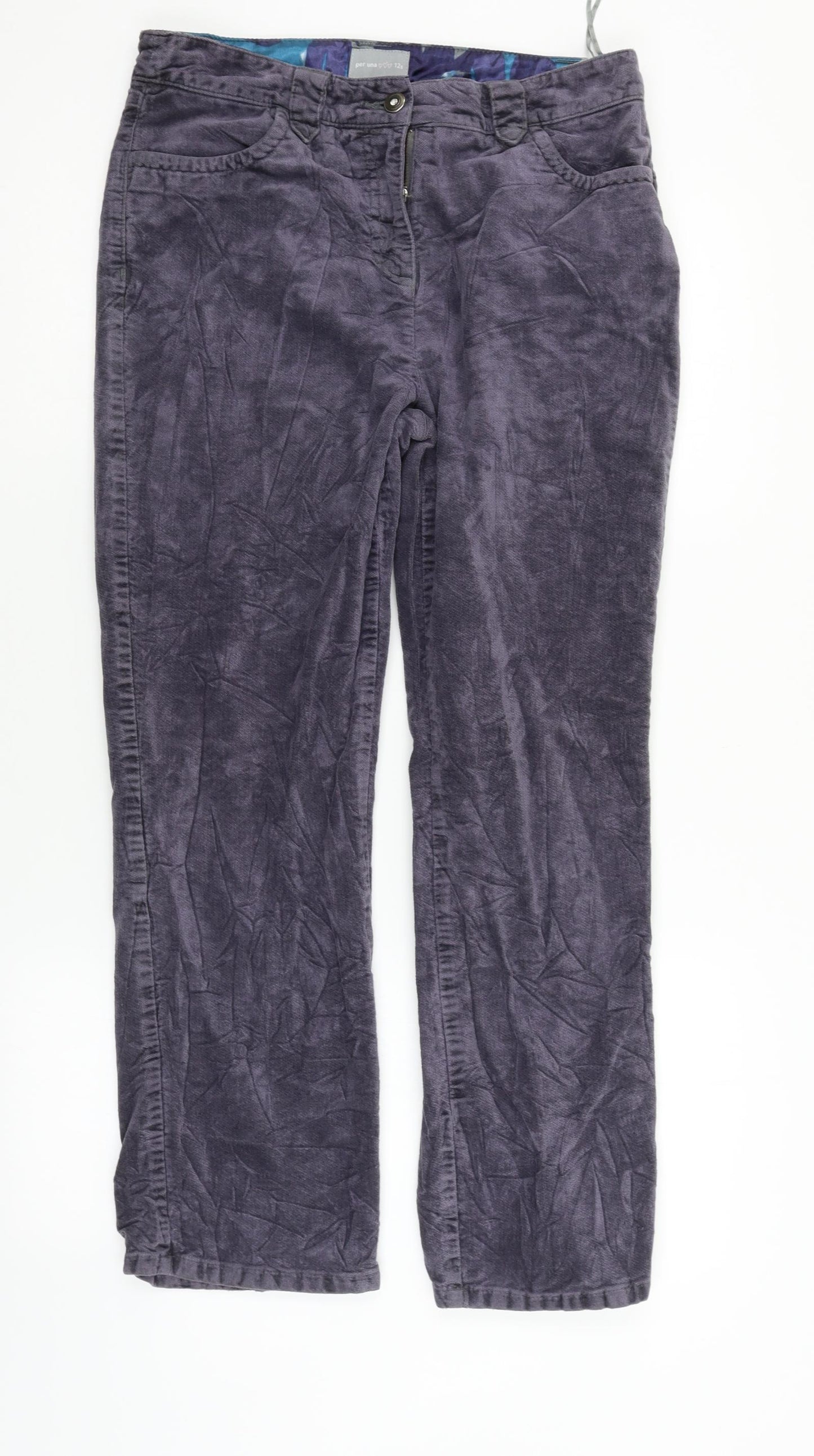Per Una Womens Purple   Straight Jeans Size 12 L26 in