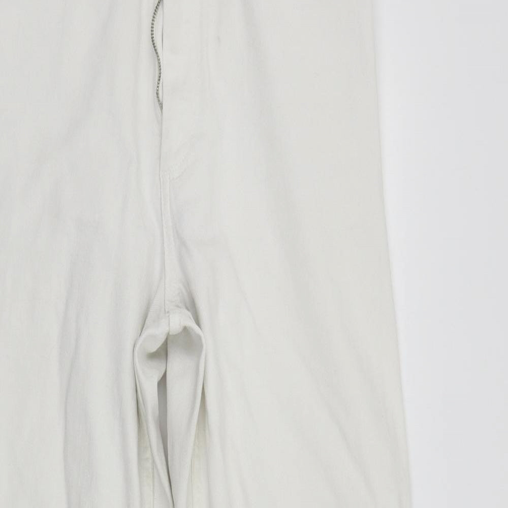 Zara Womens White   Straight Jeans Size 12 L27 in