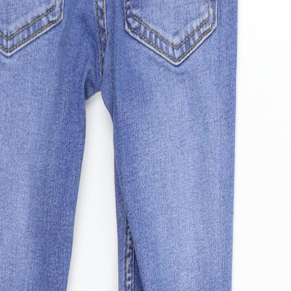 deniem & co Girls Blue   Straight Jeans Size 7-8 Years - washable marks