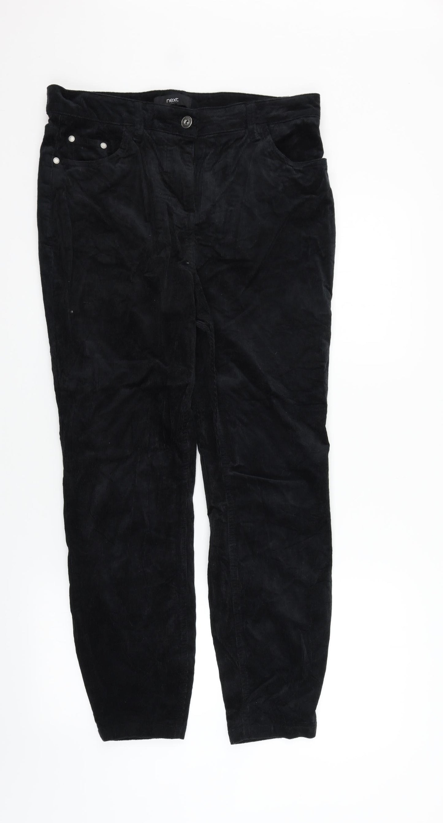NEXT Womens Black   Trousers  Size 14 L27 in