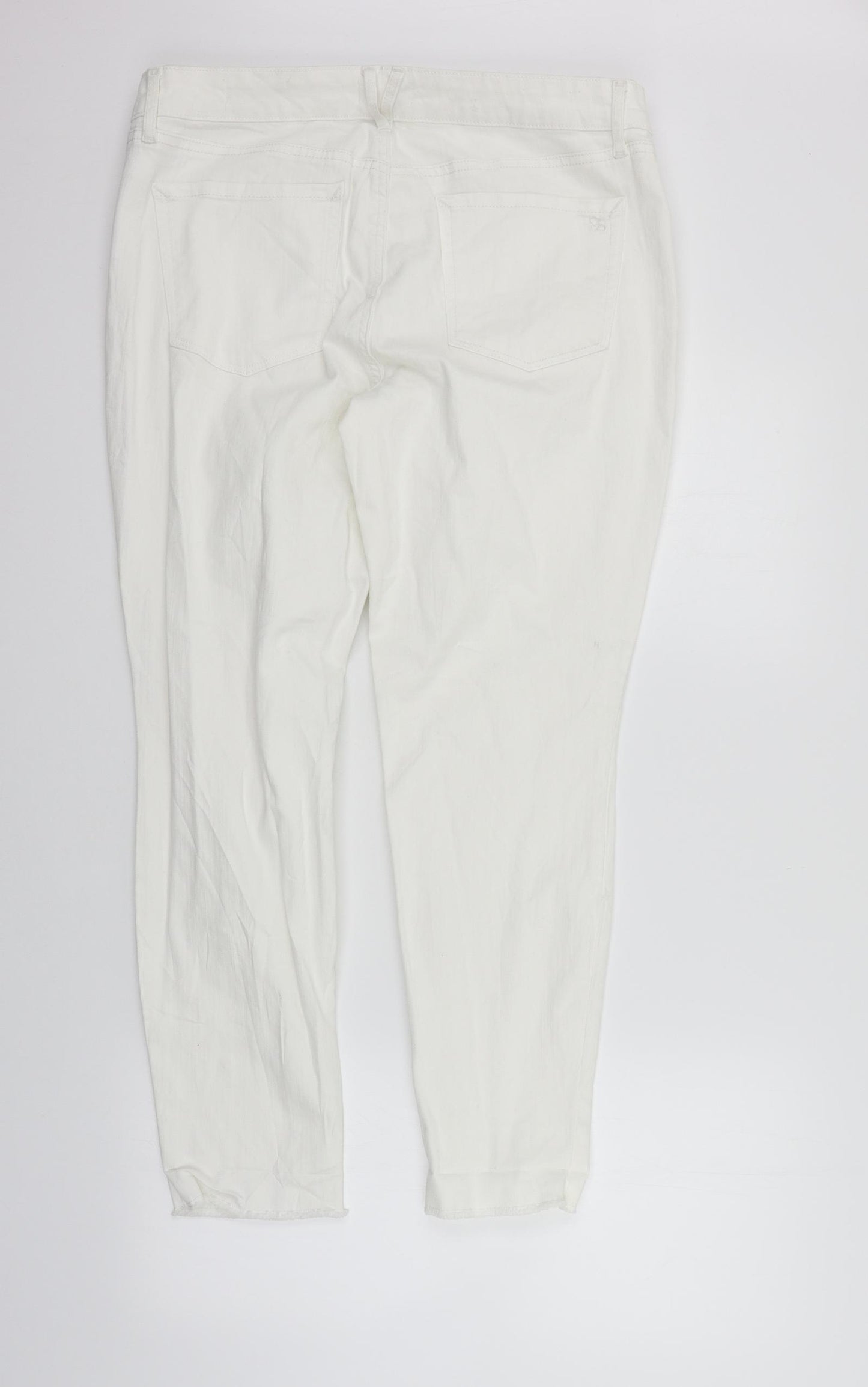 Costco Womens White   Straight Jeans Size 16 L27 in - washable marks