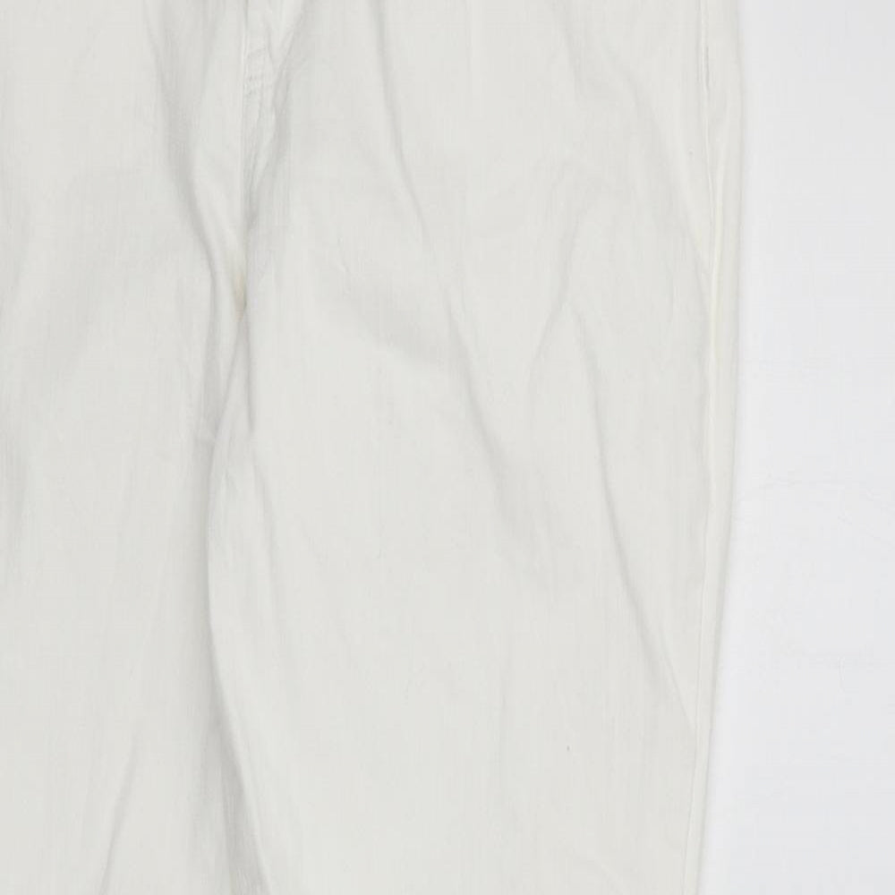 Costco Womens White   Straight Jeans Size 16 L27 in - washable marks