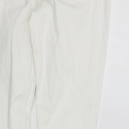 Costco Womens White   Straight Jeans Size 16 L27 in - washable marks