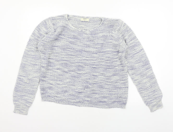 Papaya Womens Blue Pullover Jumper Size M
