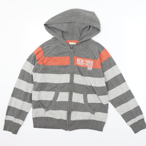 Fox Womens Grey Striped  Jacket Coat Size 14