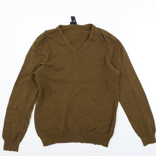 H&M Womens Brown   Henley Jumper Size M