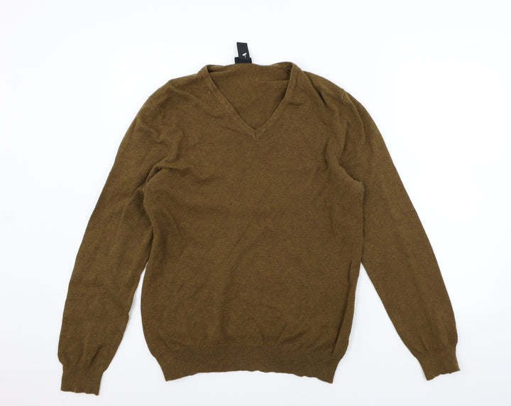 H&M Womens Brown   Henley Jumper Size M