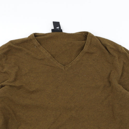 H&M Womens Brown   Henley Jumper Size M