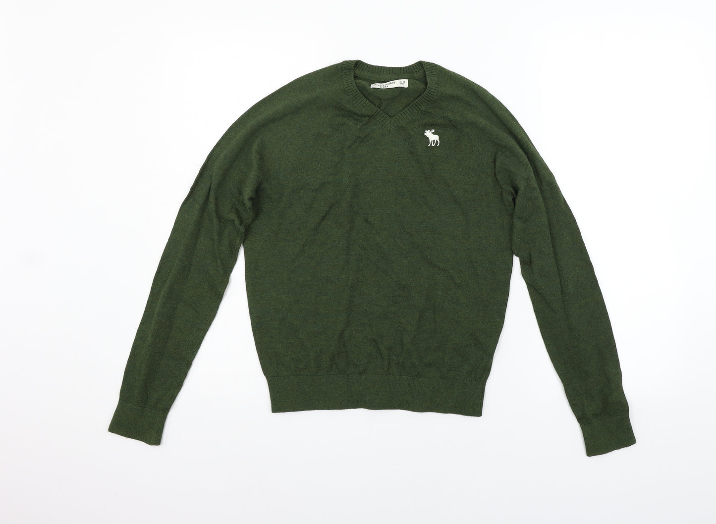 Abercrombie & Fitch Boys Green   Pullover Jumper Size 11-12 Years