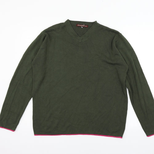 MOTO M Womens Green   Pullover Jumper Size M