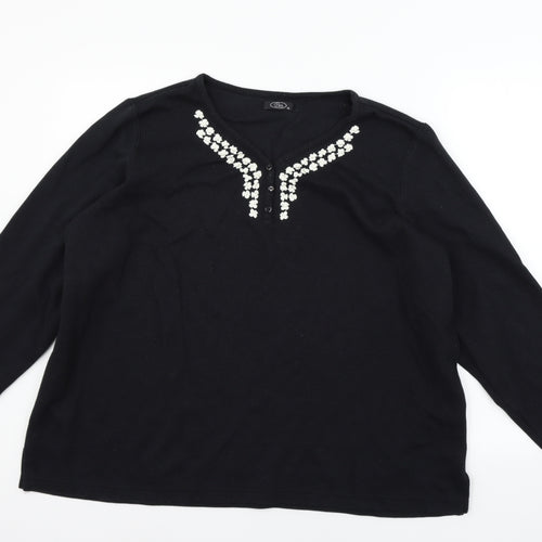 BM Womens Black   Pullover Jumper Size XL