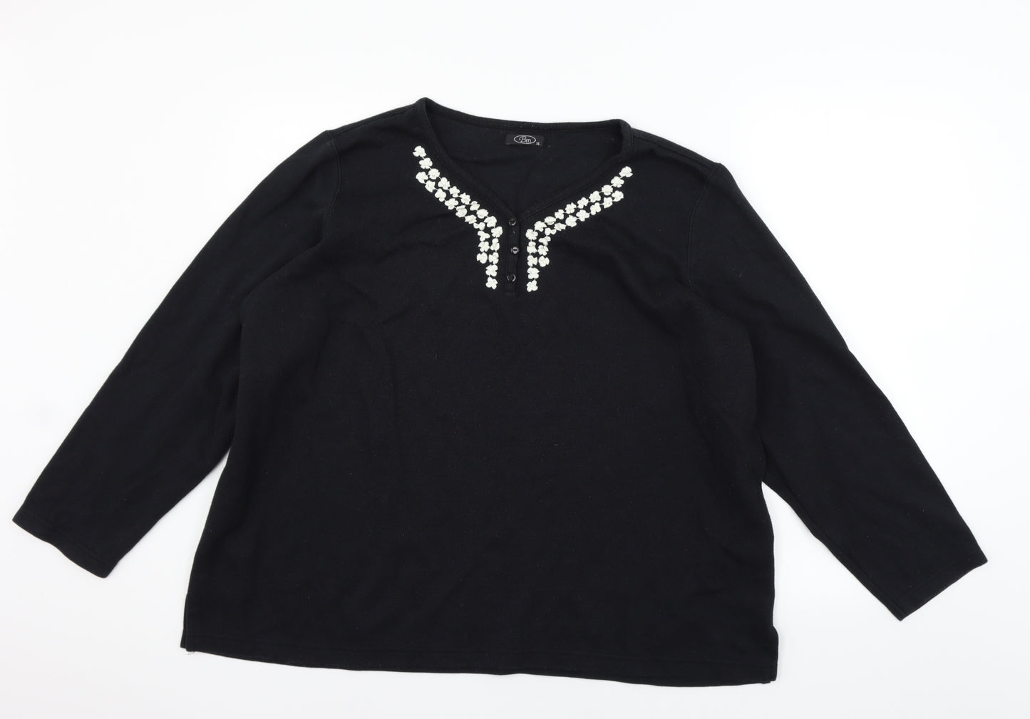 BM Womens Black   Pullover Jumper Size XL