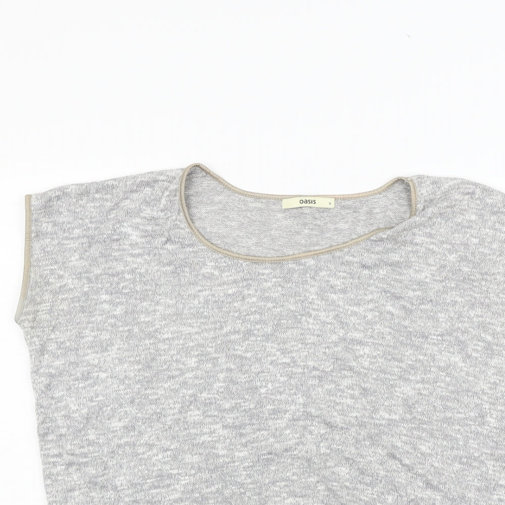 Oasis Womens Grey   Pullover Jumper Size S