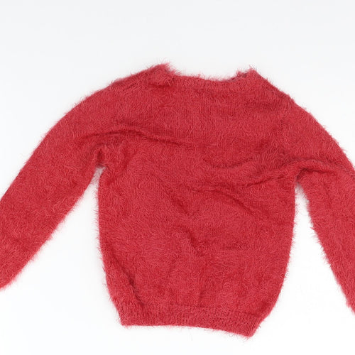 In Extenso Girls Red   Pullover Jumper Size 6 Years