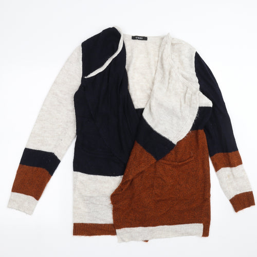 Evans Womens Brown  Knit Cardigan Jumper Size 14