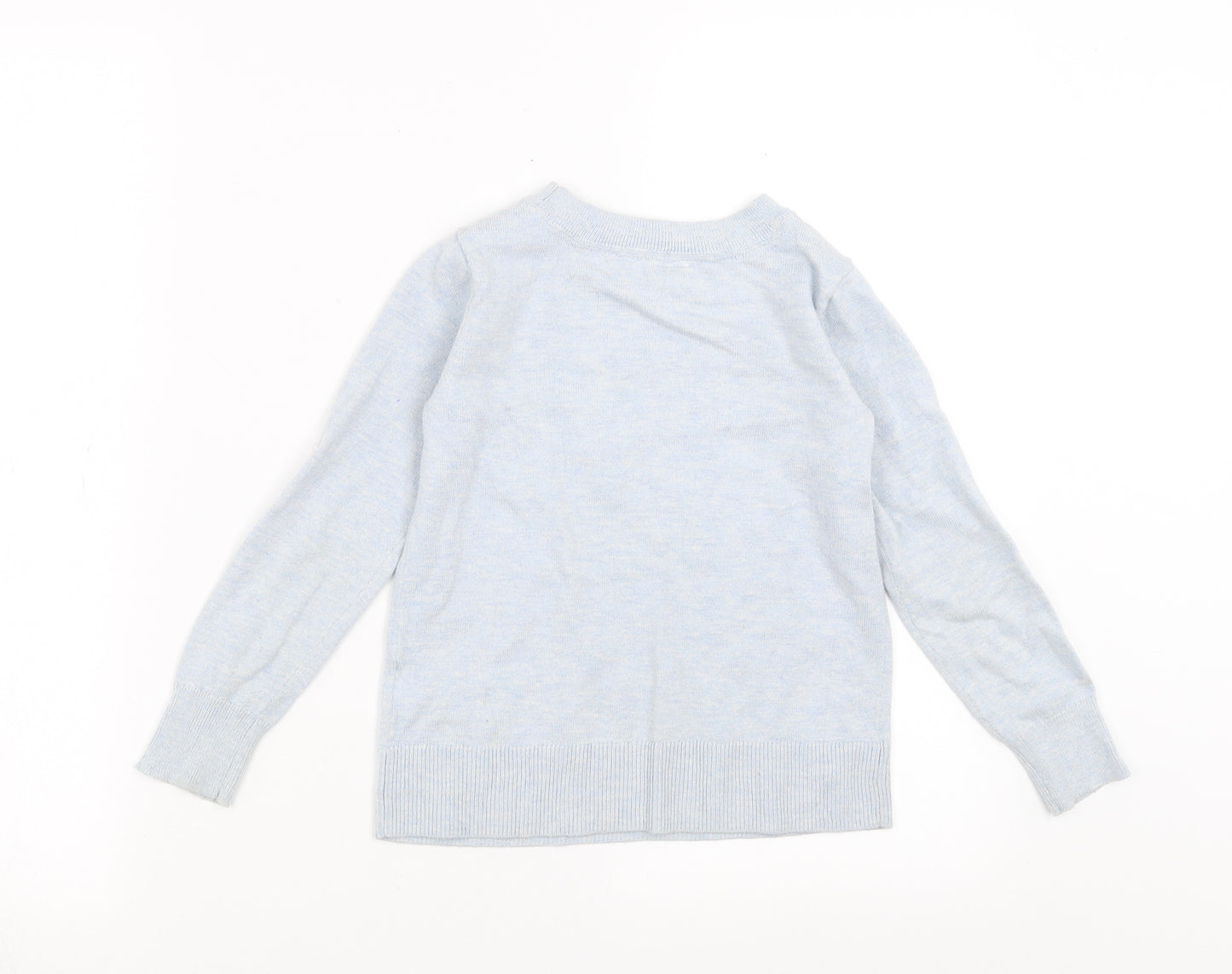 Gap Girls Blue  Knit Pullover Jumper Size 6-7 Years  - dog