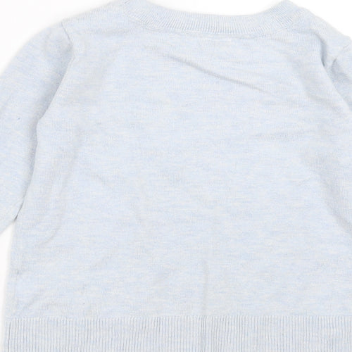 Gap Girls Blue  Knit Pullover Jumper Size 6-7 Years  - dog