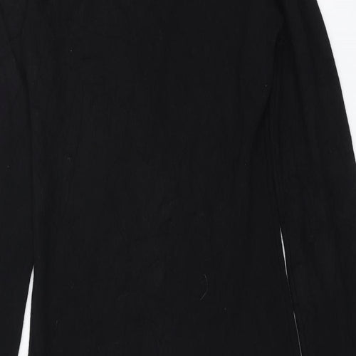 Abollria Womens Black  Knit Jumper Dress  Size M