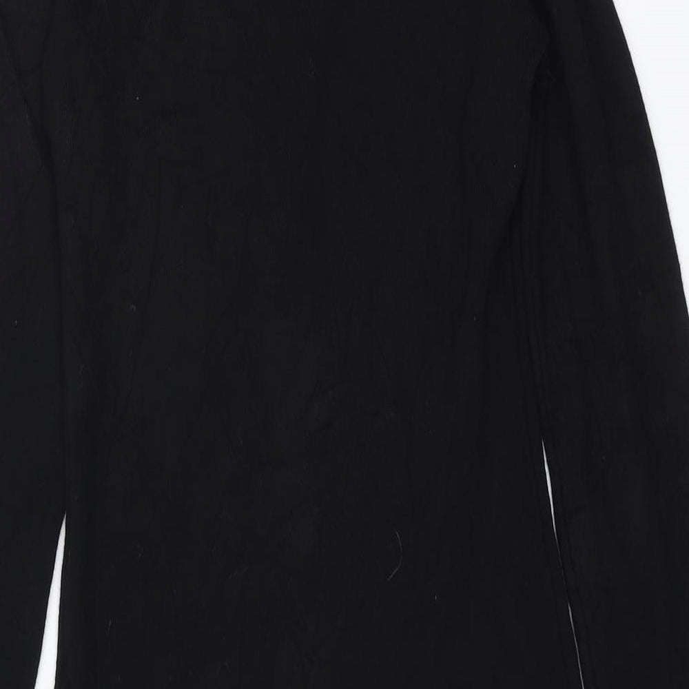 Abollria Womens Black  Knit Jumper Dress  Size M