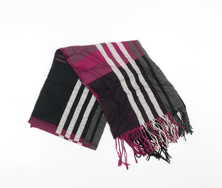 Preworn Womens Purple Plaid Shawl/Wrap