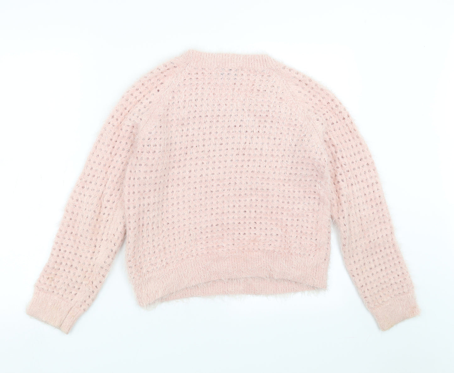 Papaya Womens Pink  Knit Pullover Jumper Size 14  - fluffy