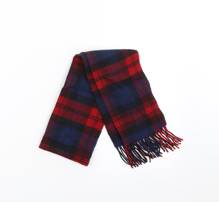 Preworn Unisex Red Plaid Scarf