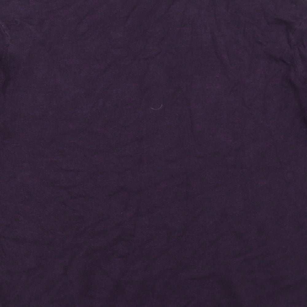 M&Co Mens Purple  Knit Pullover Jumper Size L