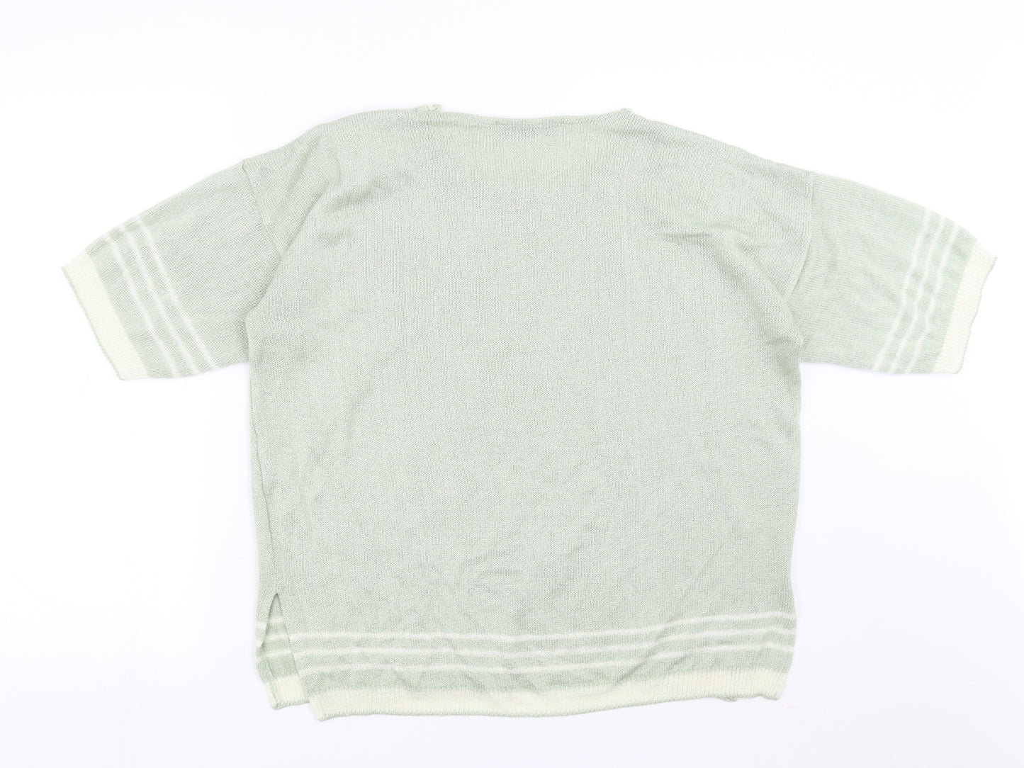 Noughts & Croxxes Womens Green  Knit Pullover Jumper Size L