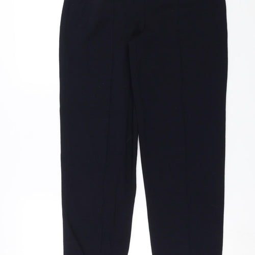 LUCIA Womens Blue  Knit Trousers  Size 12 L29 in