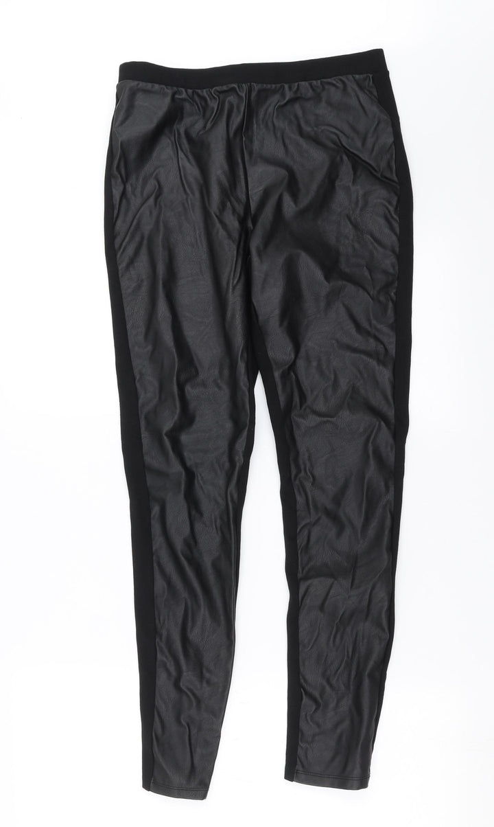 ESMARA Womens Black Carrot Leggings Size 12 L28 in