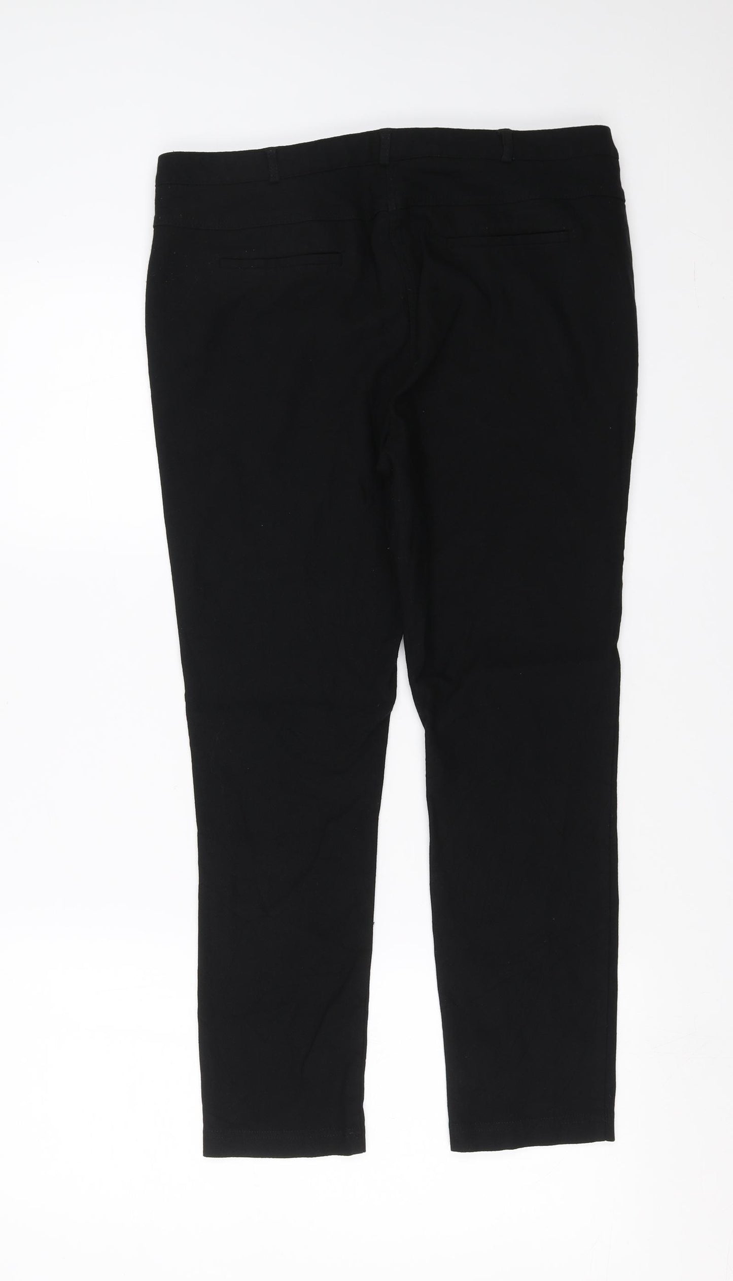 Preworn Womens Black   Trousers  Size 34 in L24 in