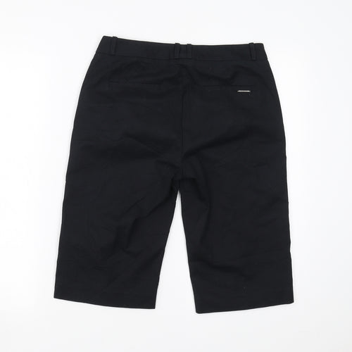 Marks and Spencer Womens Black   Chino Shorts Size 8