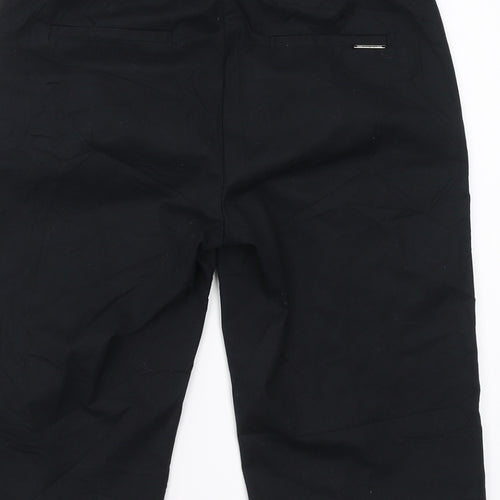 Marks and Spencer Womens Black   Chino Shorts Size 8