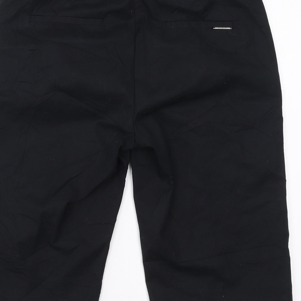 Marks and Spencer Womens Black   Chino Shorts Size 8