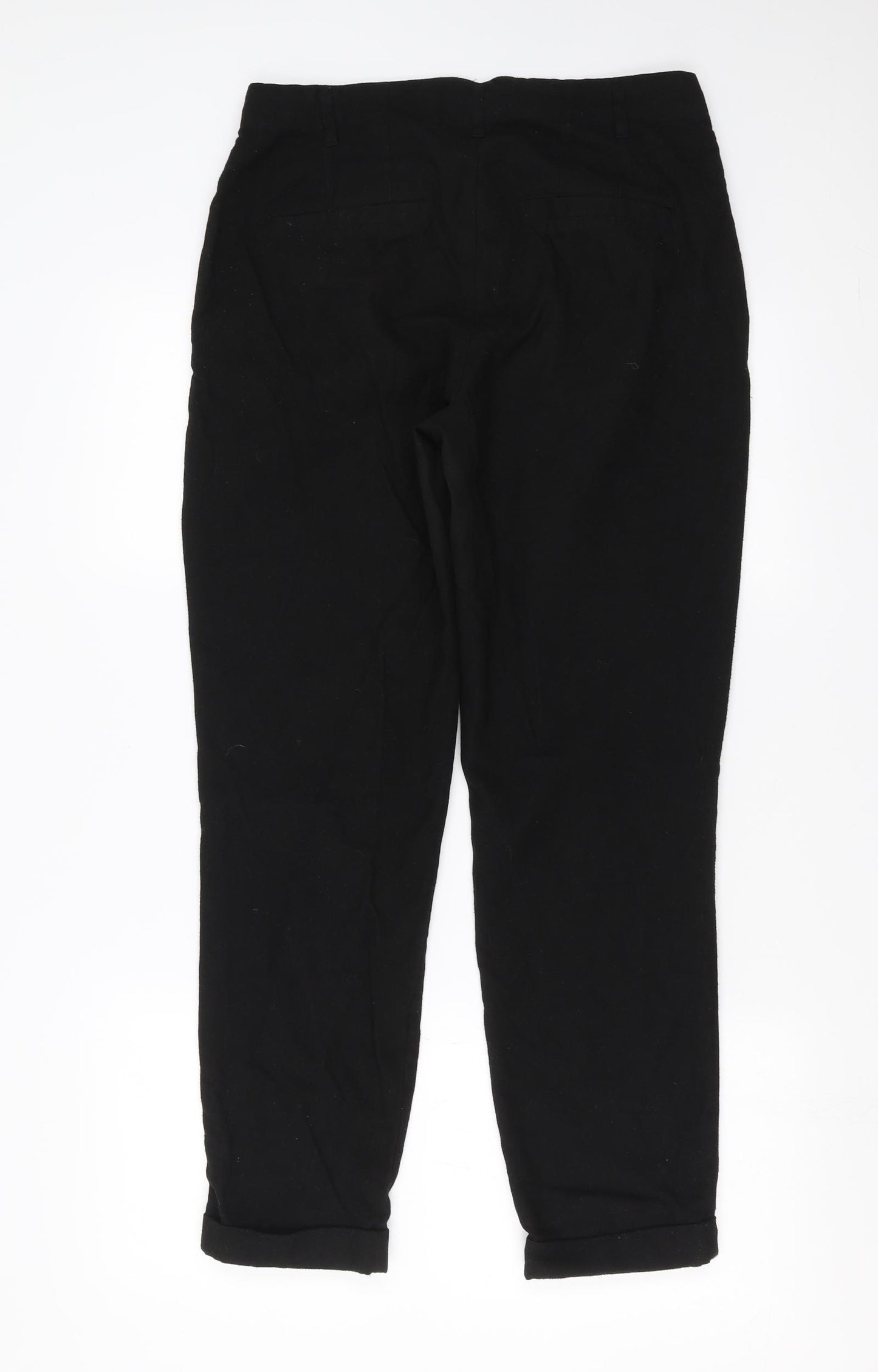 H&M Womens Black   Trousers  Size 12 L27 in