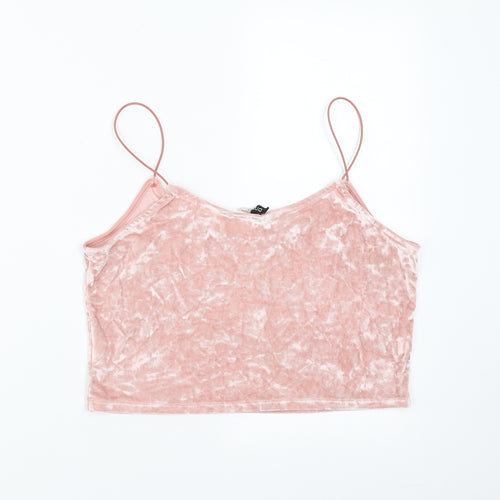 Divided by H&M Womens Pink   Camisole Blouse Size L  - cropped