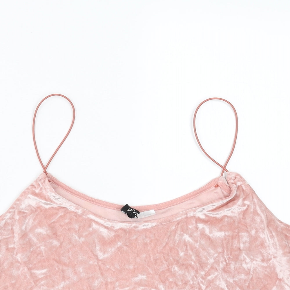 Divided by H&M Womens Pink   Camisole Blouse Size L  - cropped