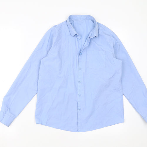 George Girls Blue   Basic Button-Up Size 12-13 Years