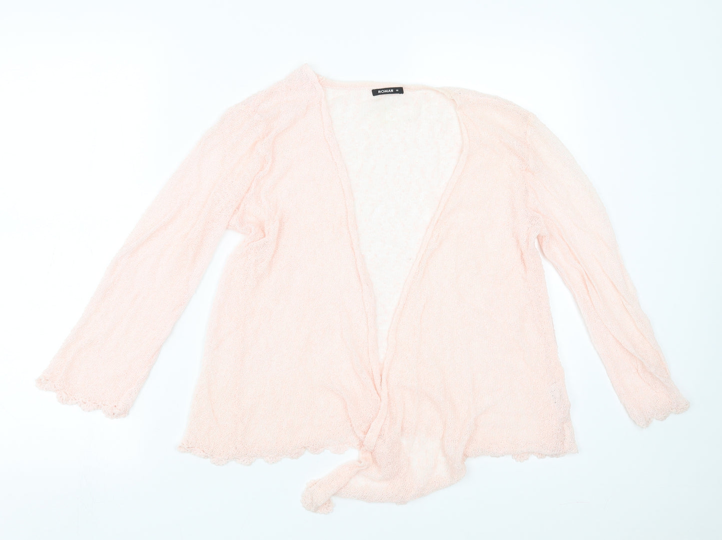 Roman Womens Pink   Cardigan Jumper Size 18