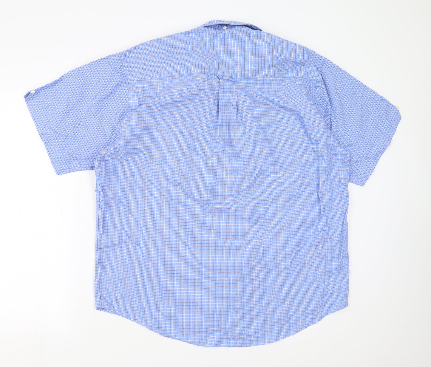Lee Cooper Mens Blue Check   Button-Up Size 16