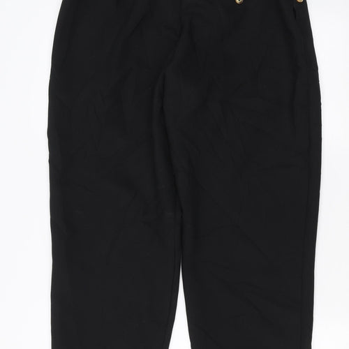 Marks and Spencer Womens Black   Trousers  Size 14 L26 in