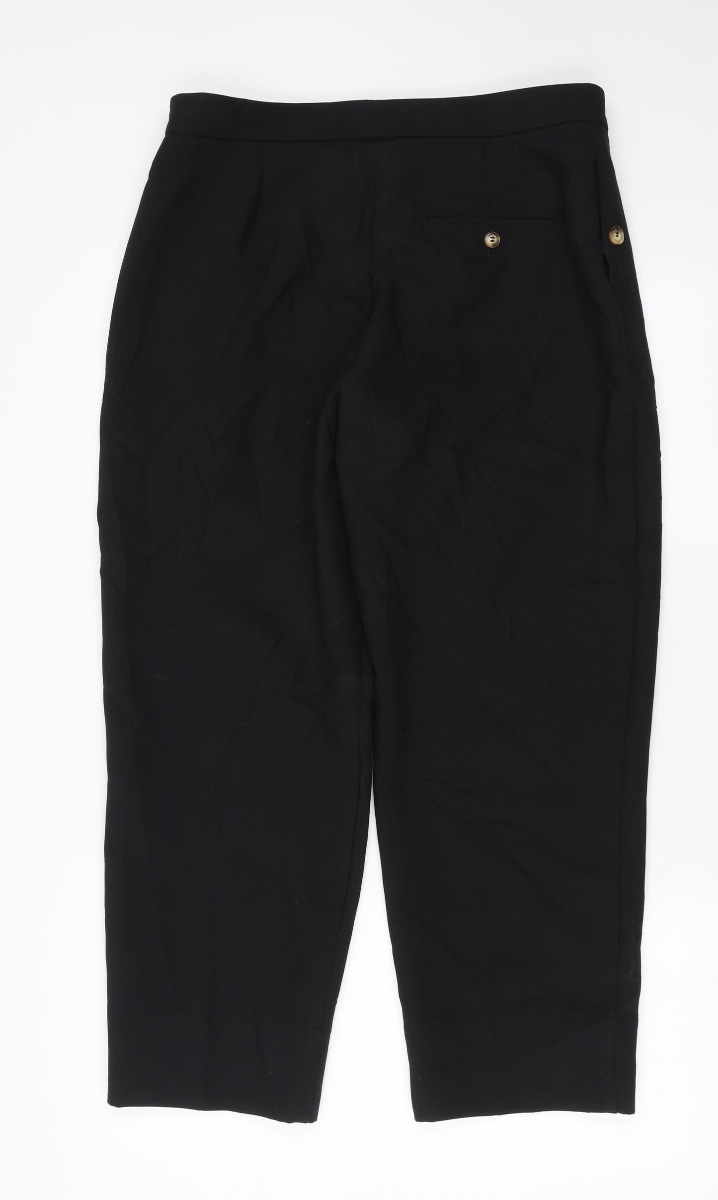 Marks and Spencer Womens Black   Trousers  Size 14 L26 in