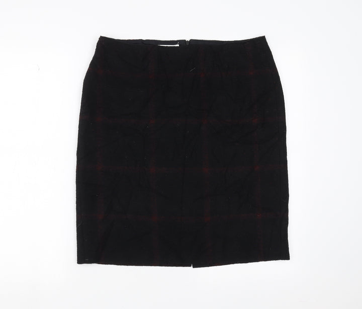 Gerry Weber Womens Black Check Straight & Pencil Skirt Size 34 in