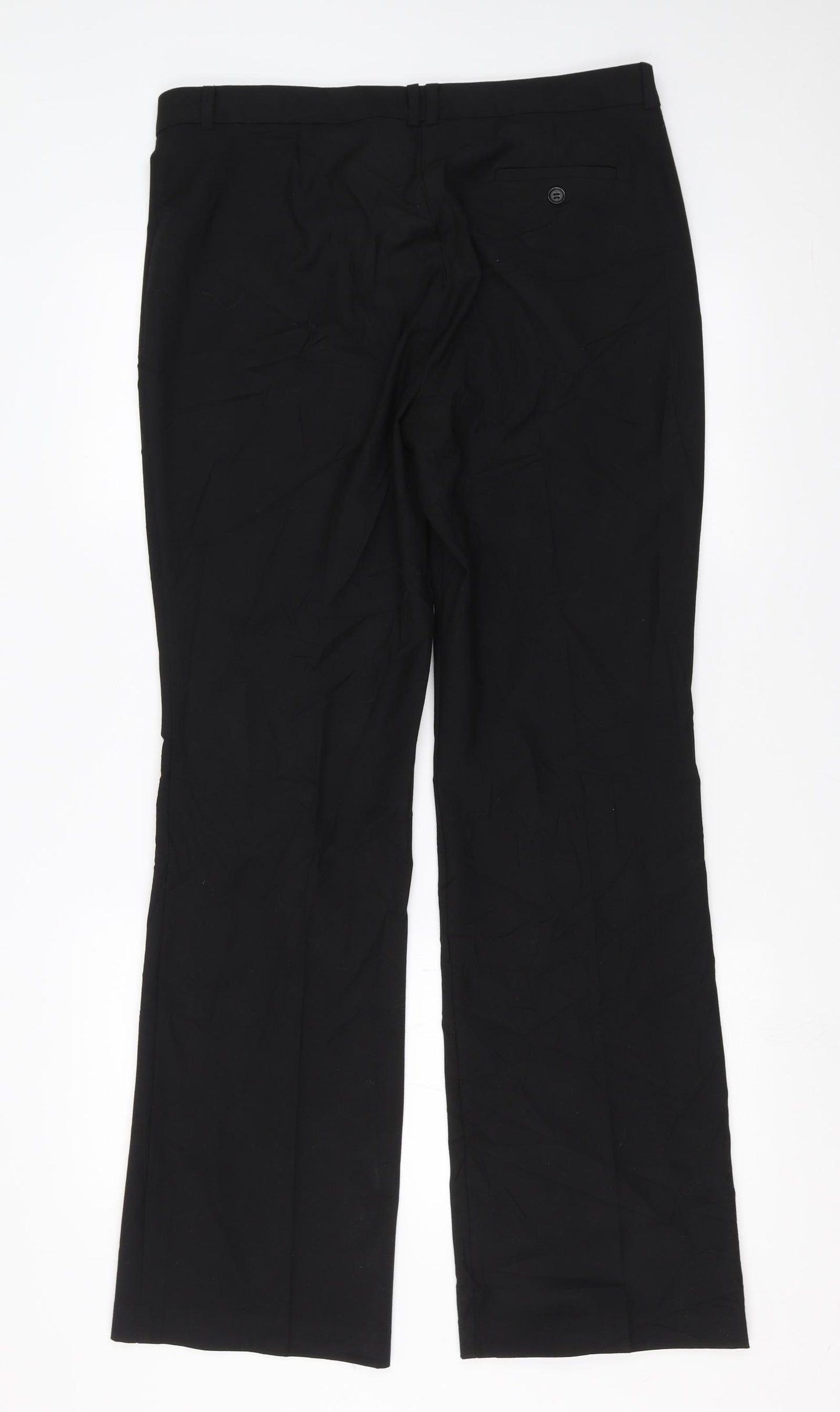 Marks and Spencer Womens Black   Trousers  Size 14 L32 in - Long leg