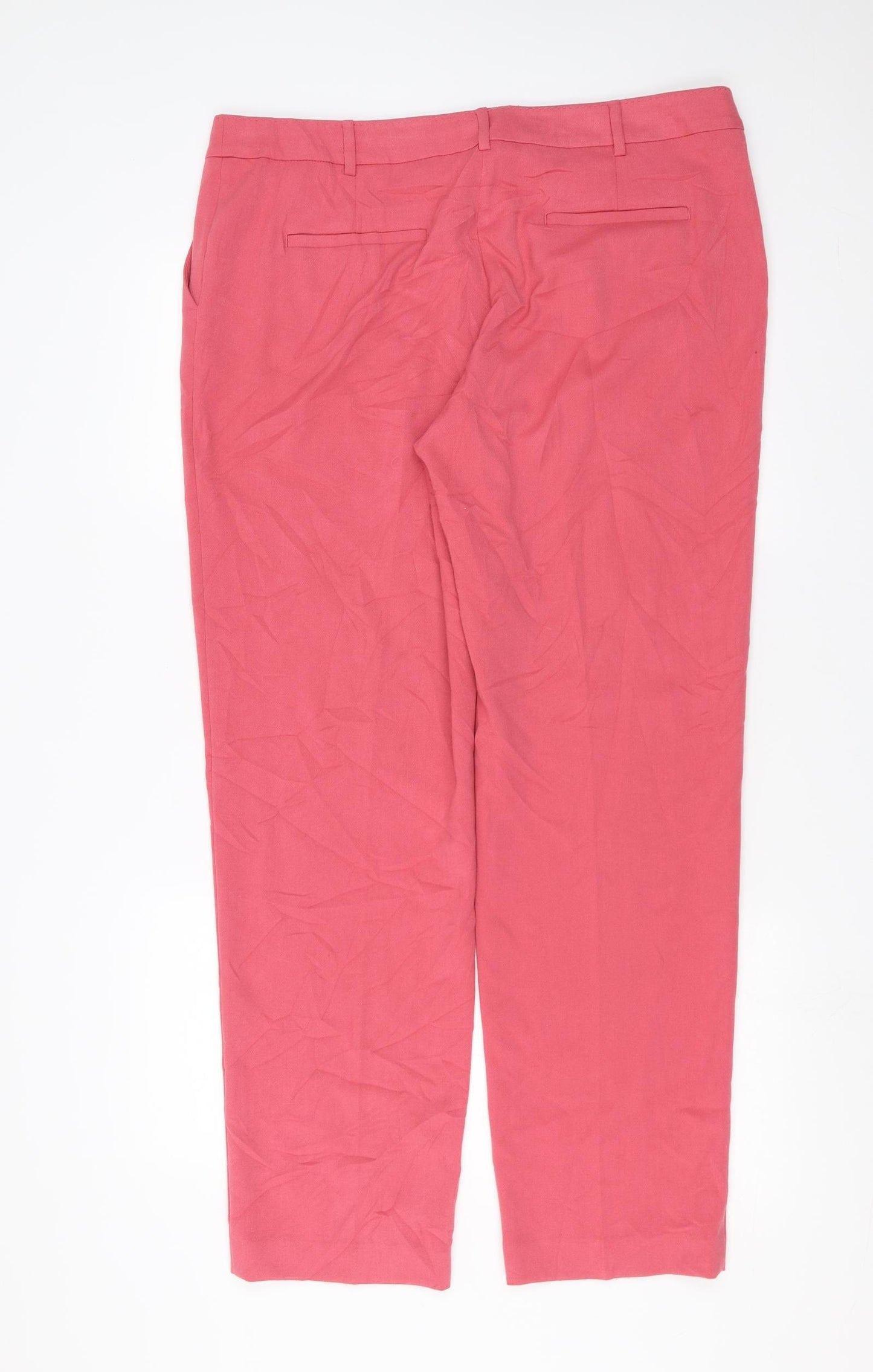 Marks and Spencer Womens Pink   Trousers  Size 16 L30 in