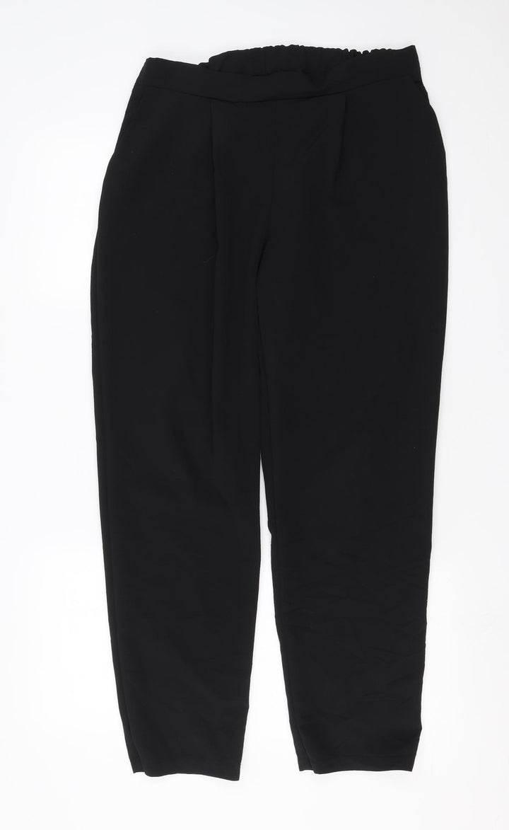 Arte Womens Black Trousers Size 14 L29 in
