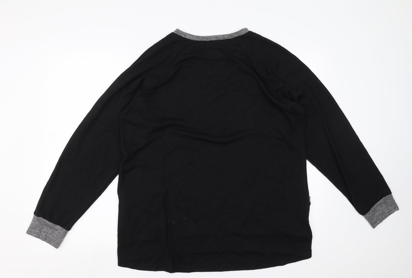 Preworn Womens Black  Knit Pullover Jumper Size XL  - heart